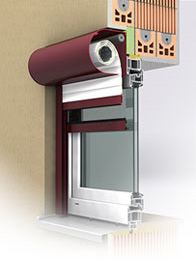 Roleta w skrzynce półokrągłej